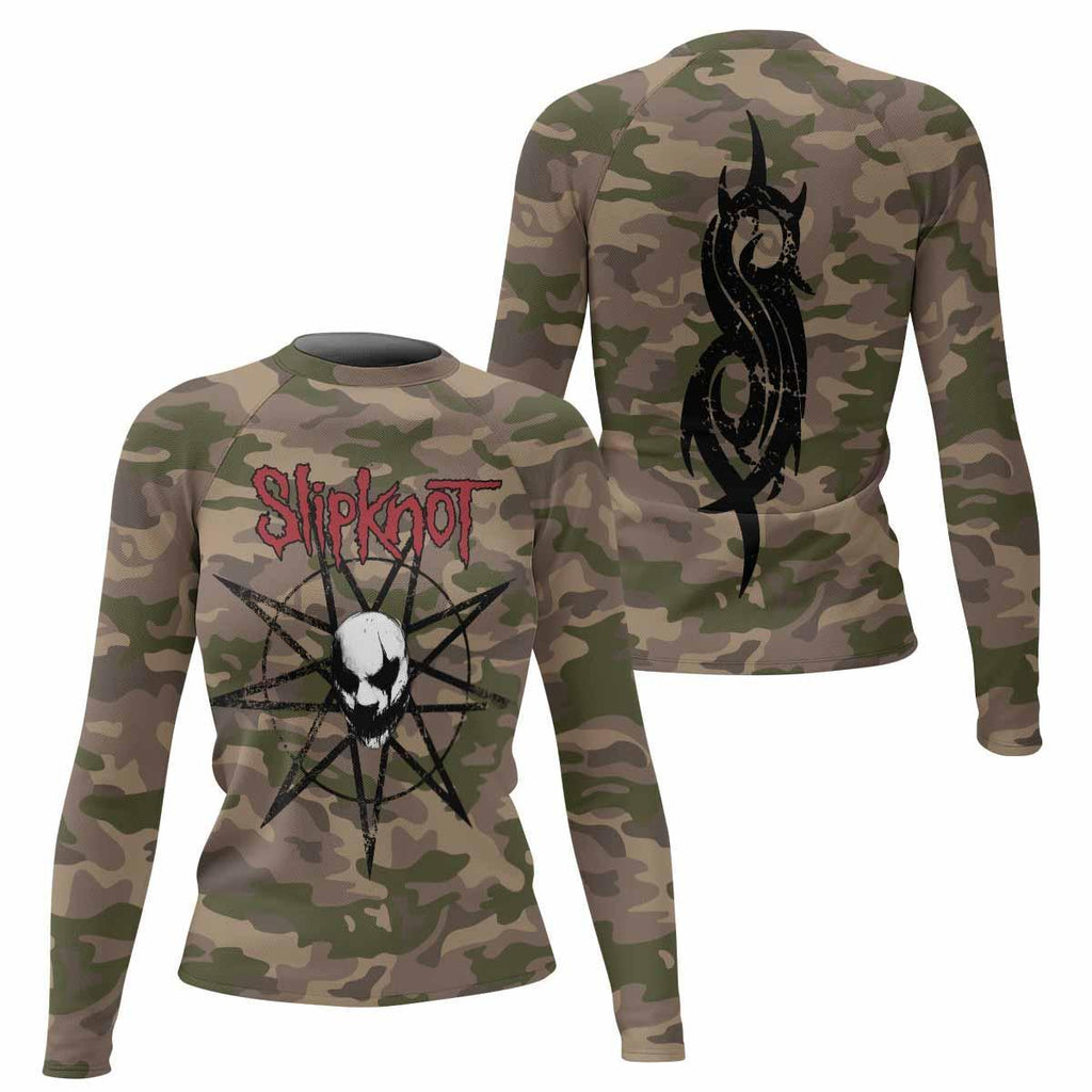 Slipknot Mask Camo Rash Guard