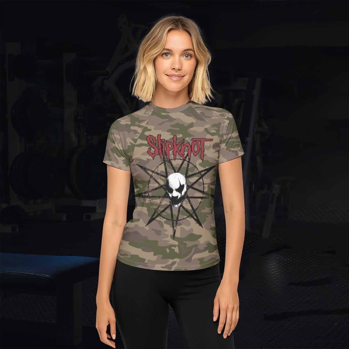 Slipknot Mask Camo Rash Guard