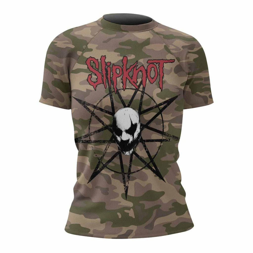 Slipknot Mask Camo Rash Guard