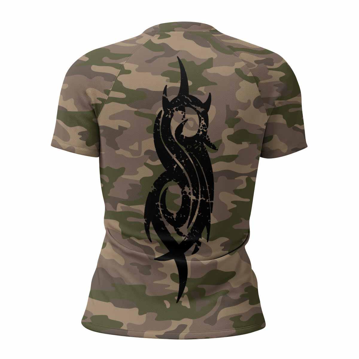 Slipknot Mask Camo Rash Guard