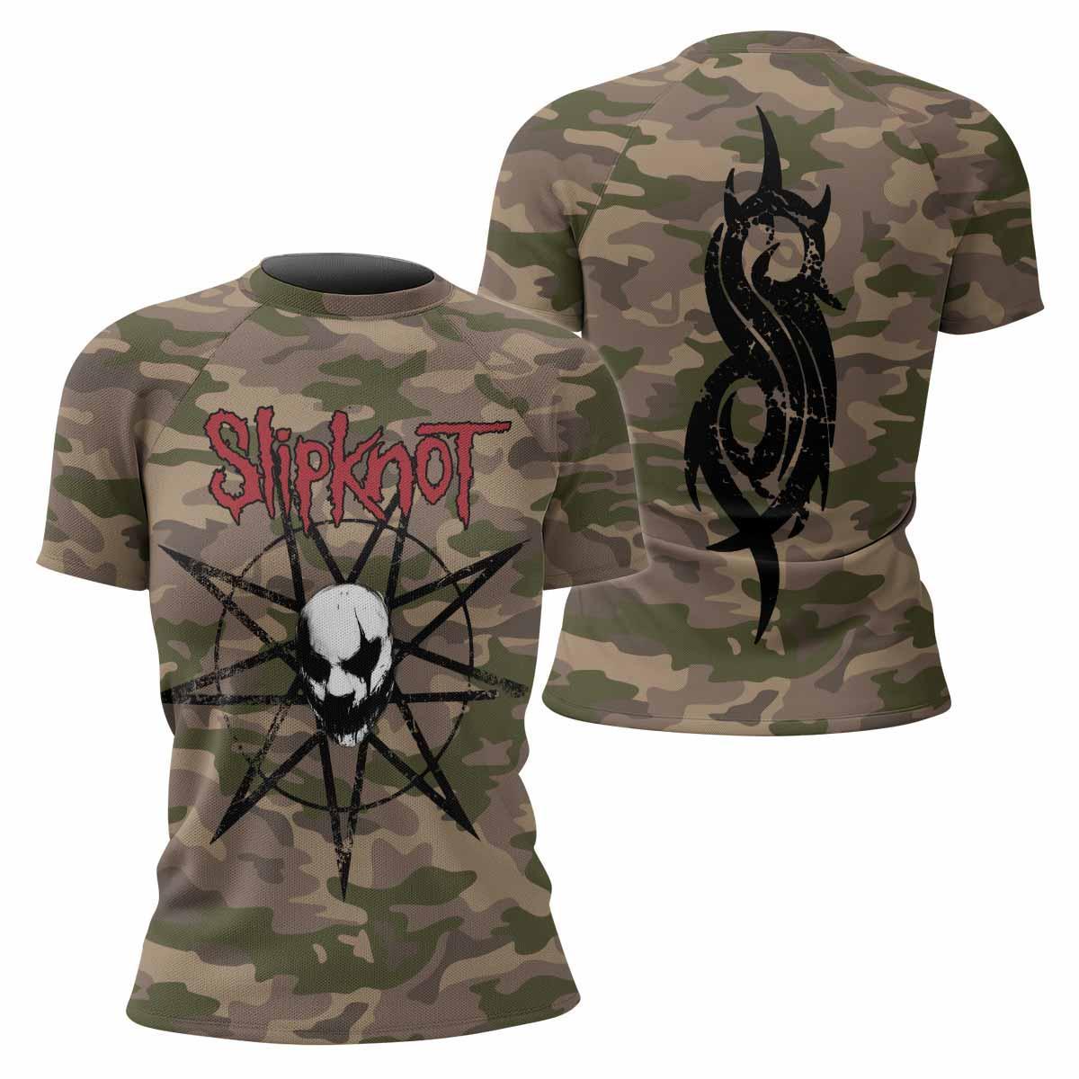 Slipknot Mask Camo Rash Guard
