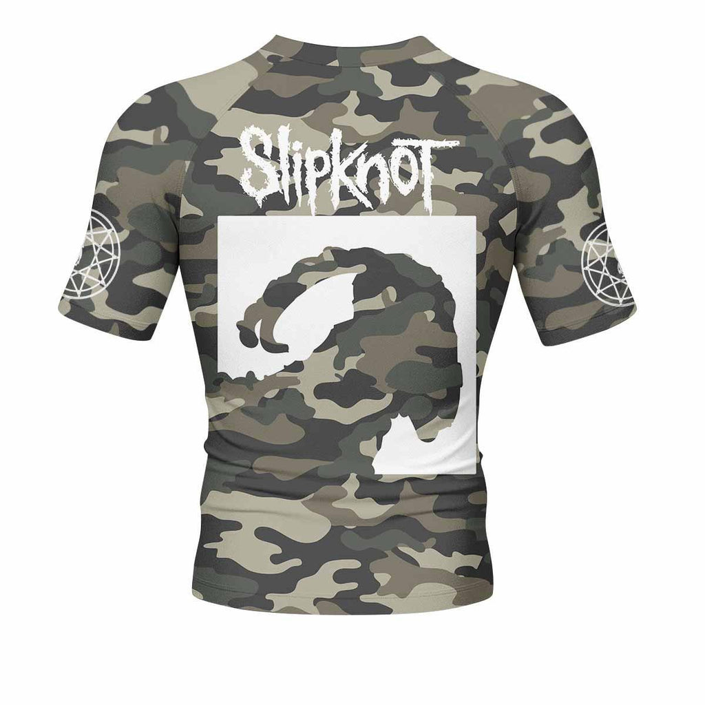 Slipknot Pentagram Camo Rash Guard