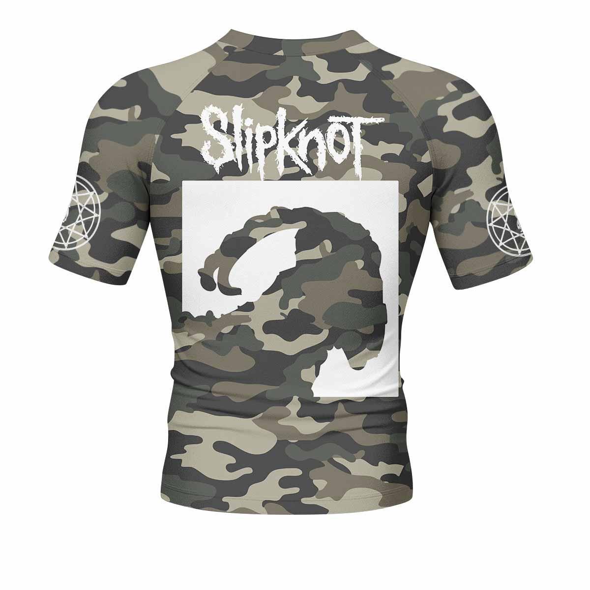Slipknot Pentagram Camo Rash Guard