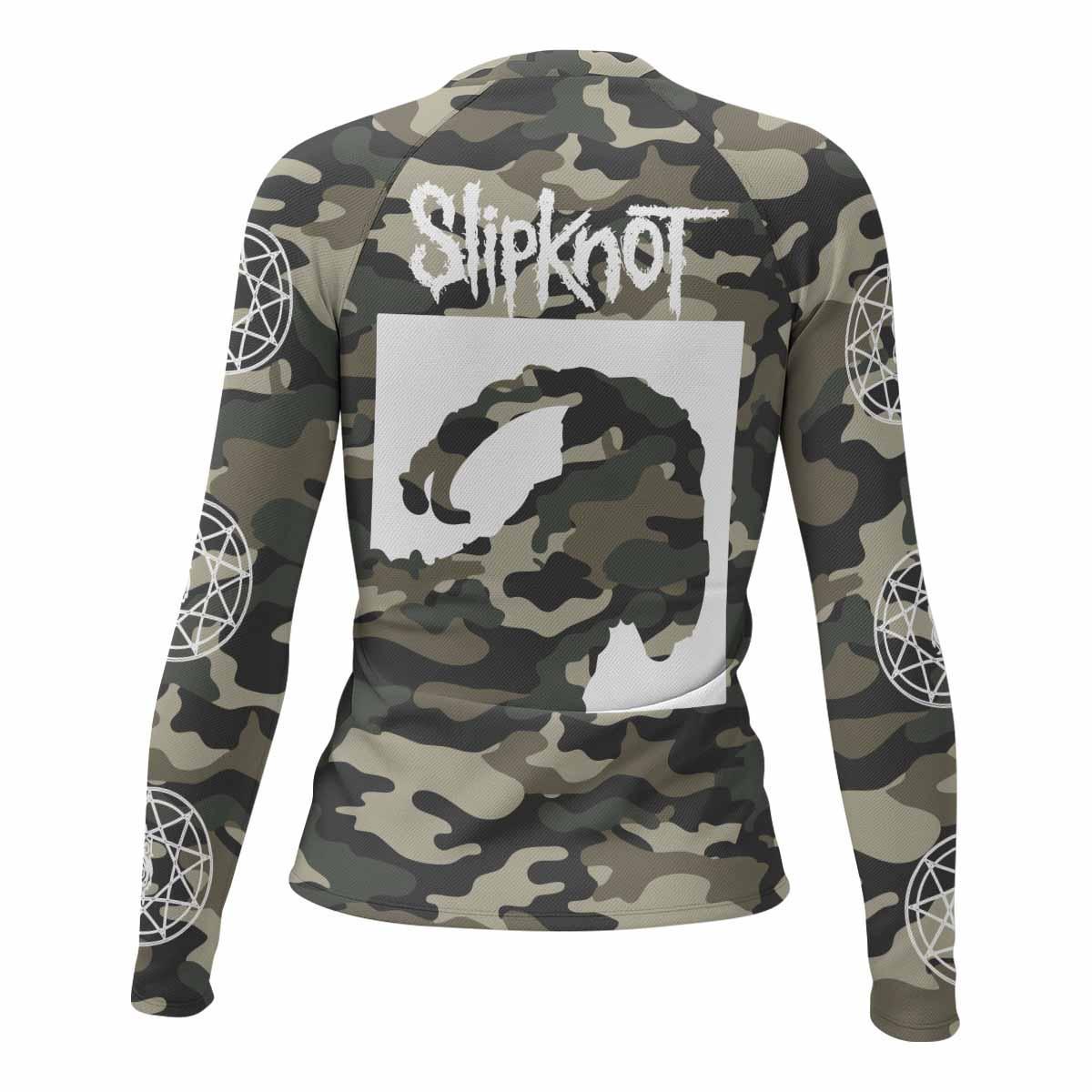 Slipknot Pentagram Camo Rash Guard