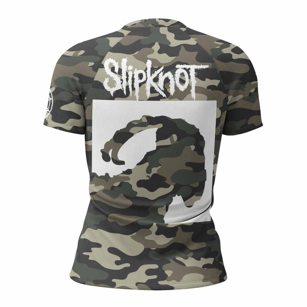 Slipknot Pentagram Camo Rash Guard