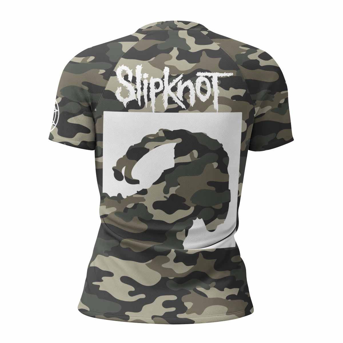 Slipknot Pentagram Camo Rash Guard