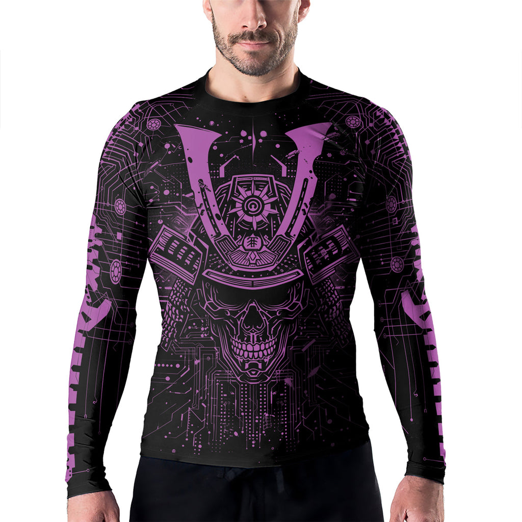 Rashninja Cyber Neon Matrix Men's Long Sleeve Rash Guard