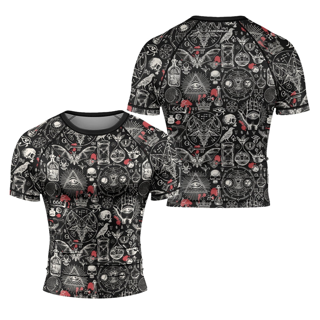 Rashninja Occult Ritual Men's Short Sleeve Rash Guard
