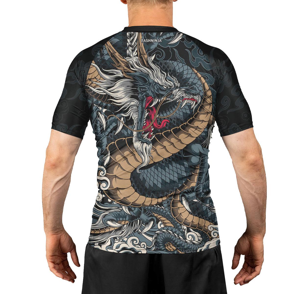 Rashninja Dragon Power Men's Short Sleeve Rash Guard
