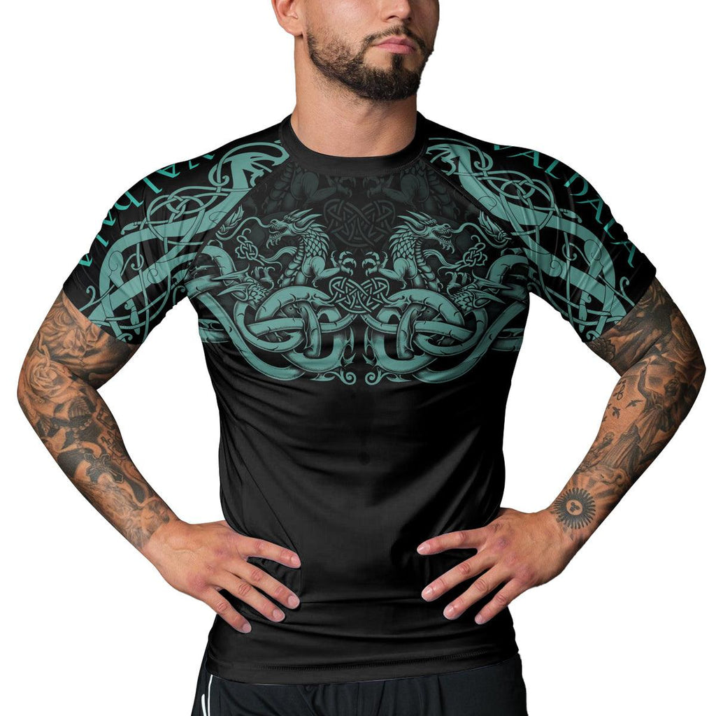 Rashninja Nordic Dragon Guardian Men's Short Sleeve Rash Guard