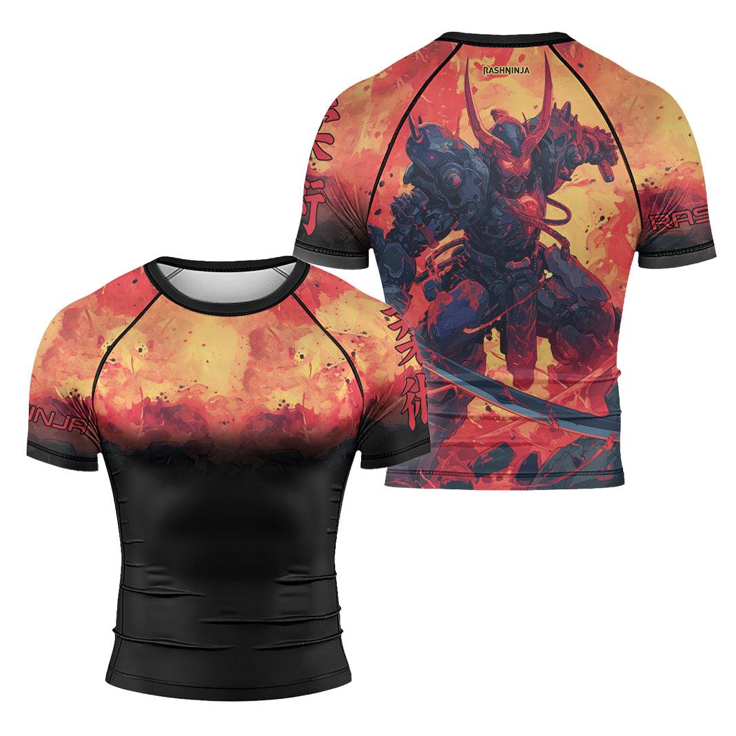 Rashninja Techno Samurai Men's Short Sleeve Rash Guard