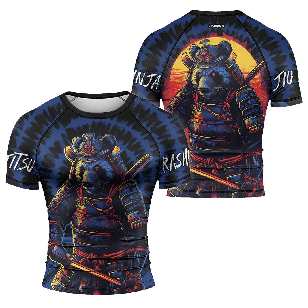 Rashninja Panda Samurai Essence Men's Short Sleeve Rash Guard
