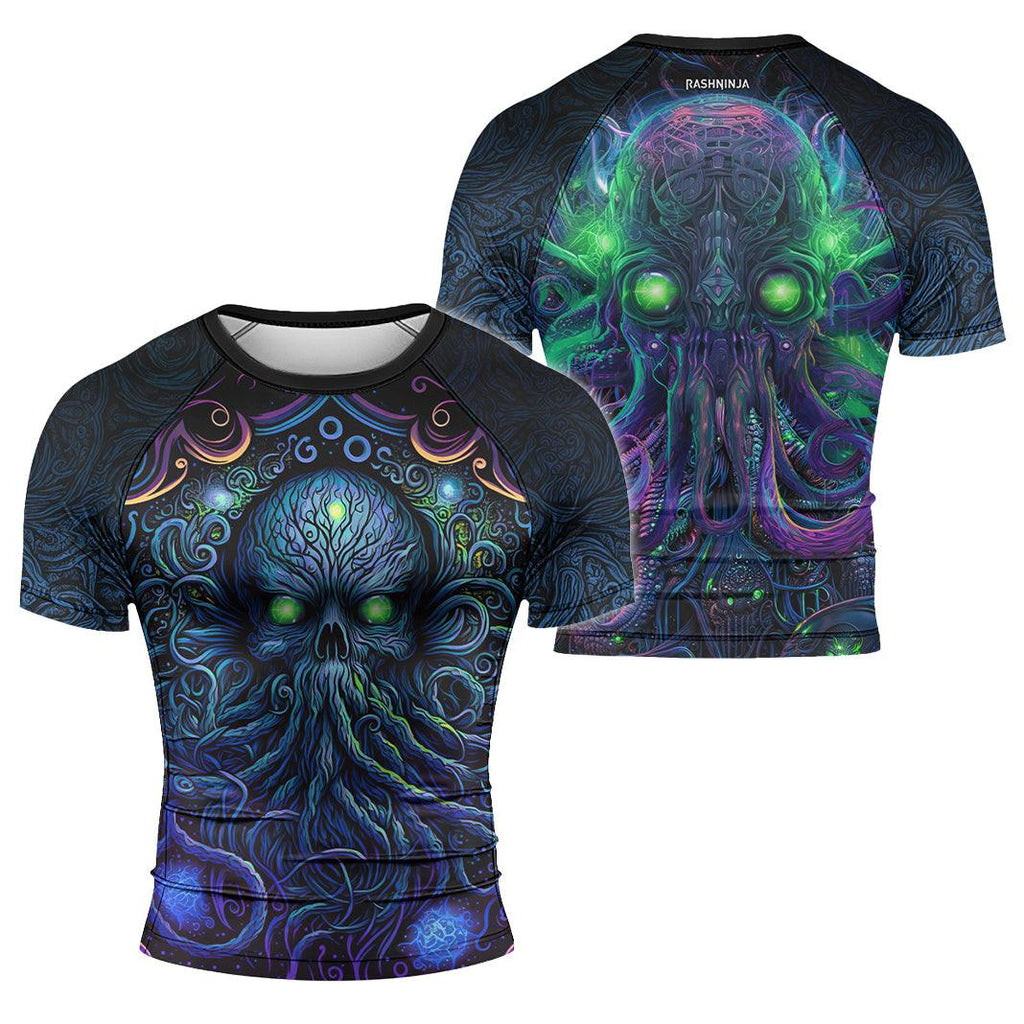 Rashninja Cthulhu Mythos Men's Short Sleeve Rash Guard