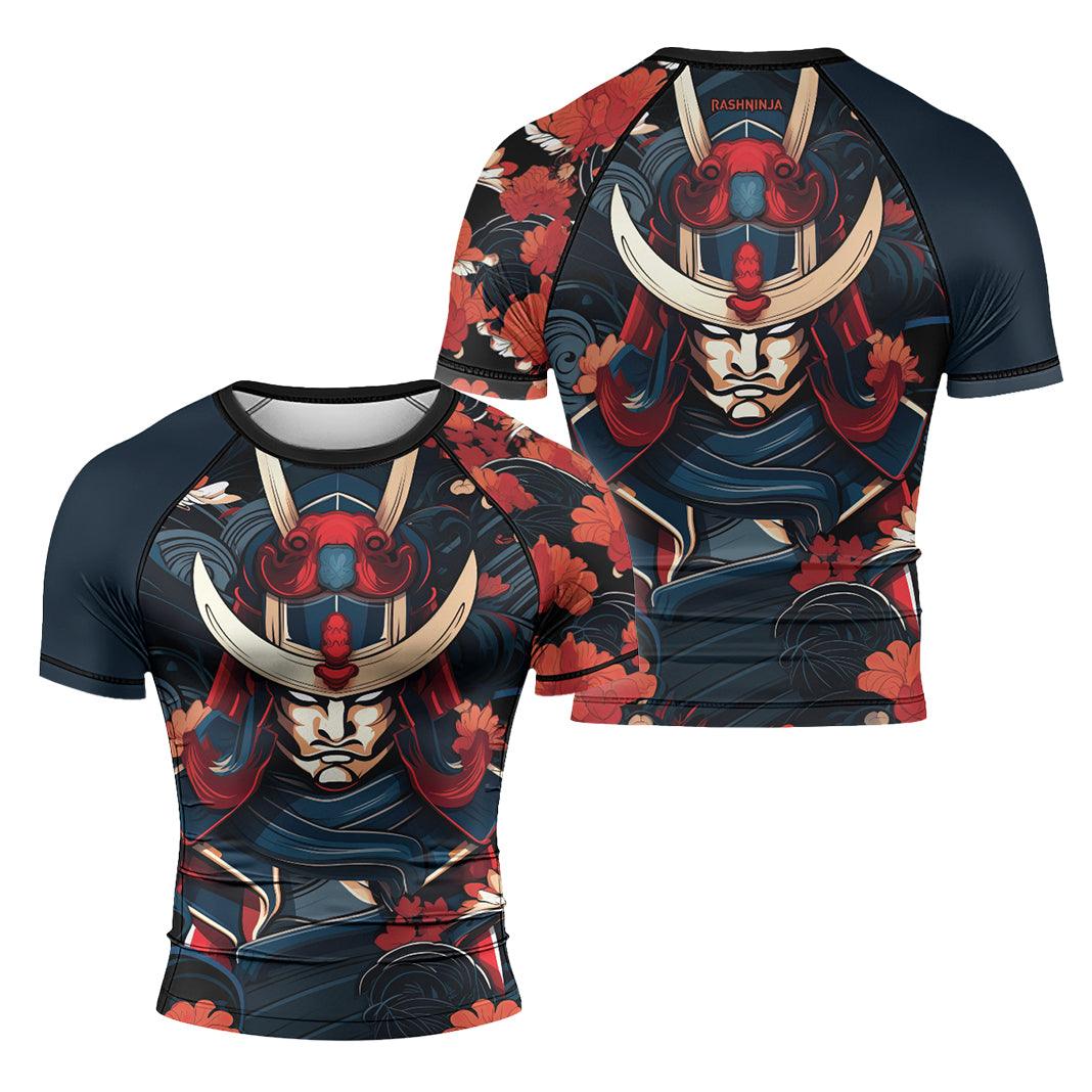 Rashninja Blade of Honor Samurai Men's Short Sleeve Rash Guard