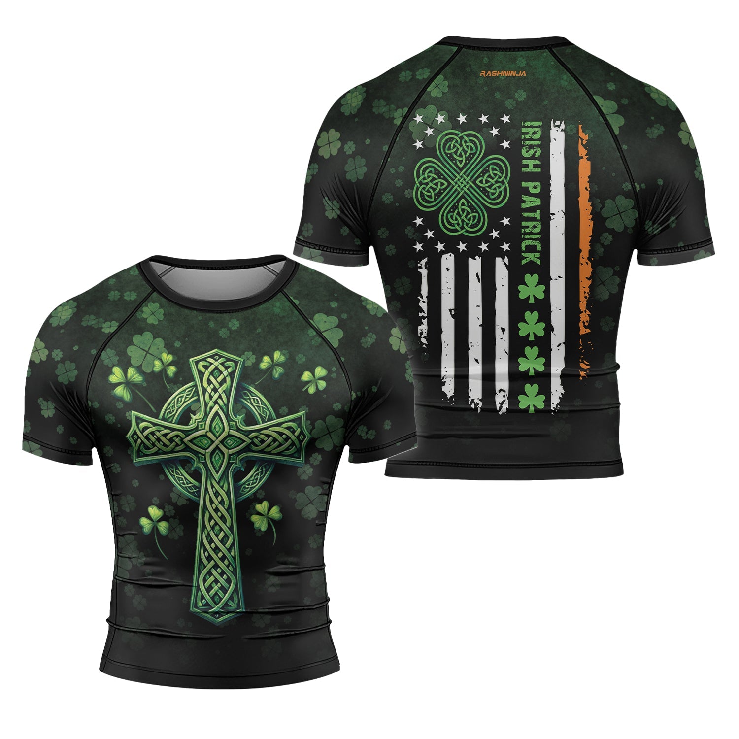 Rashninja Irish Patrick Men's Short Sleeve Rash Guard