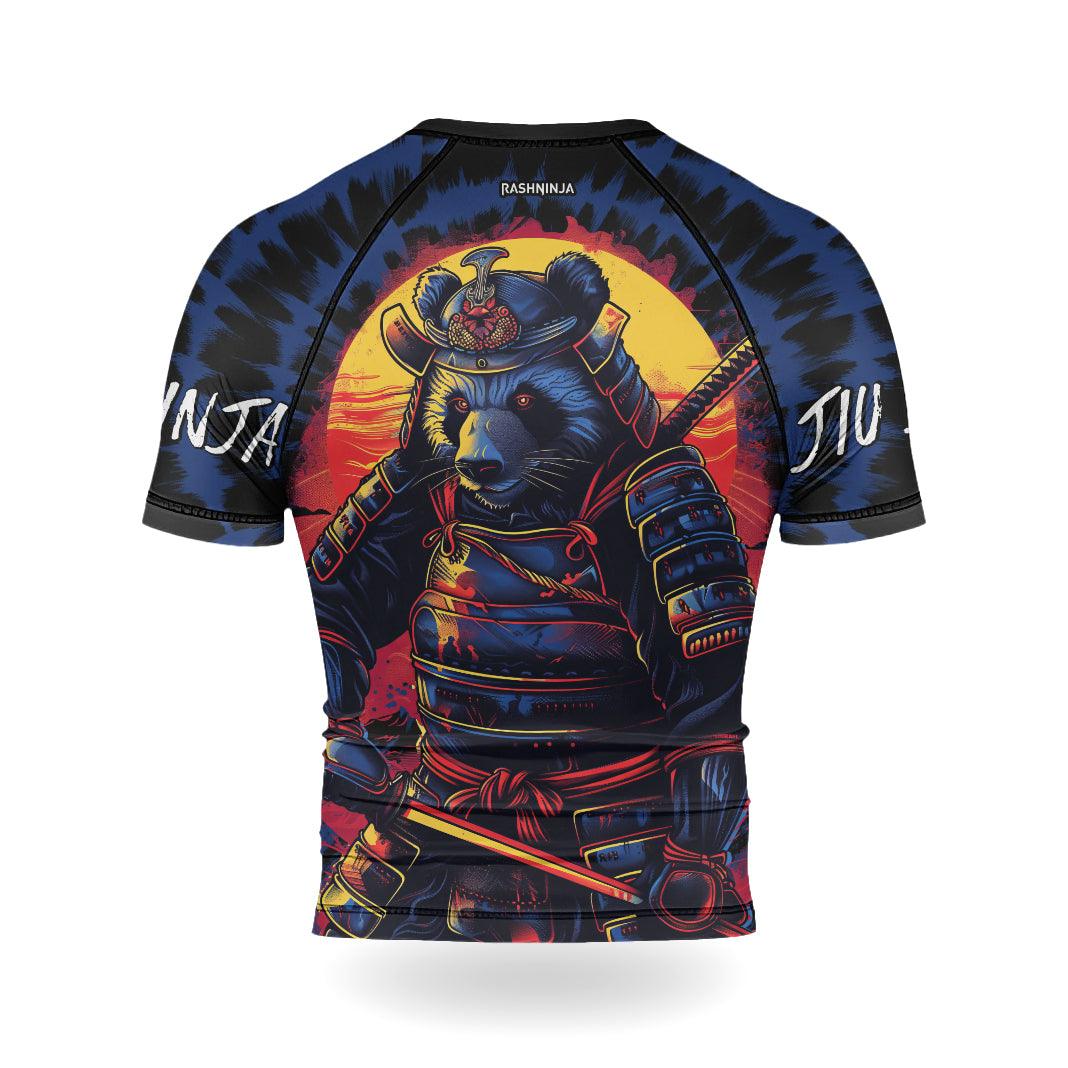 Rashninja Panda Samurai Essence Men's Short Sleeve Rash Guard