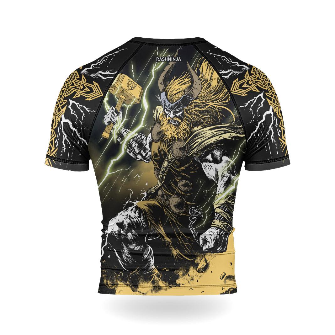 Rashninja Legendary God Of Thunder Men's Short Sleeve Rash Guard