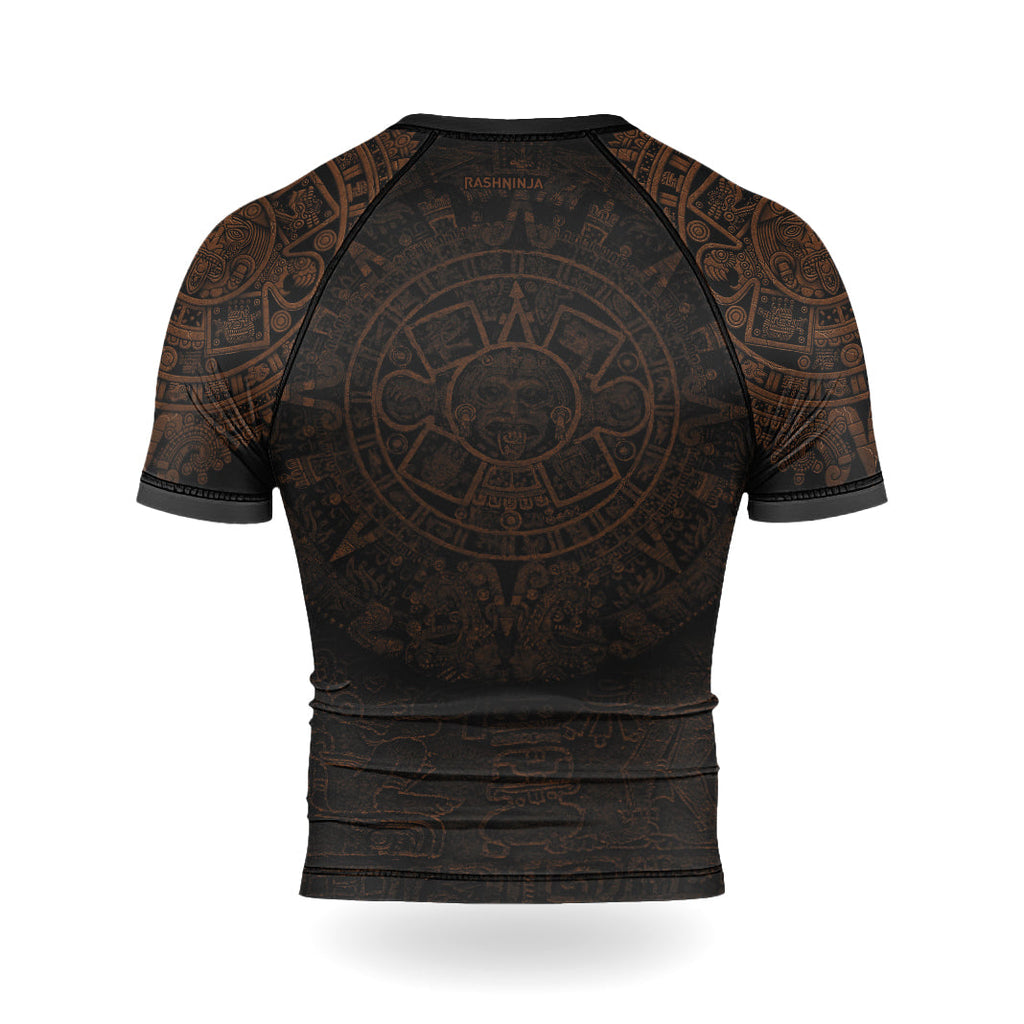 Rashninja Aztec Headman Men's Short Sleeve Rash Guard