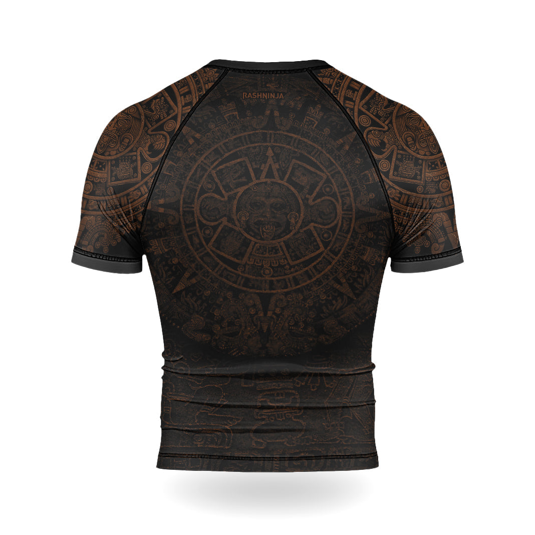 Rashninja Aztec Headman Men's Short Sleeve Rash Guard