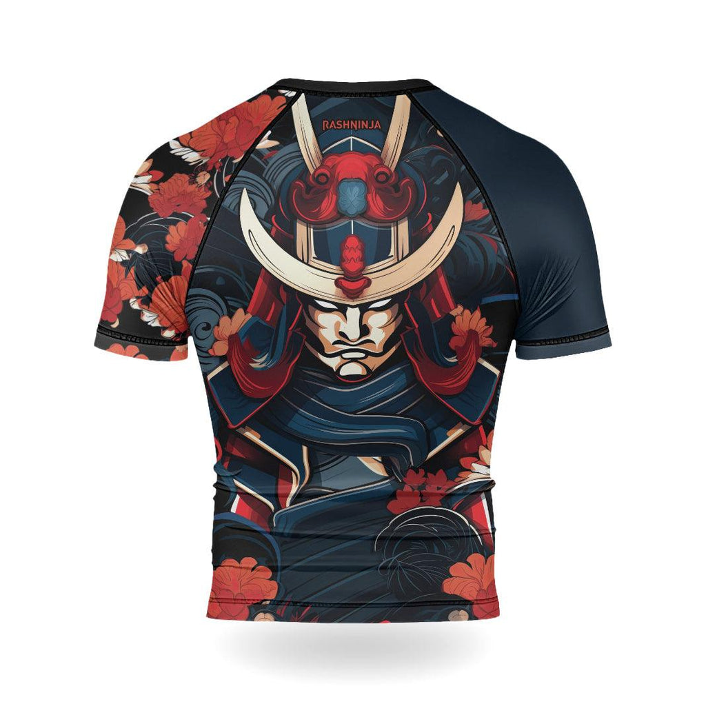 Rashninja Blade of Honor Samurai Men's Short Sleeve Rash Guard