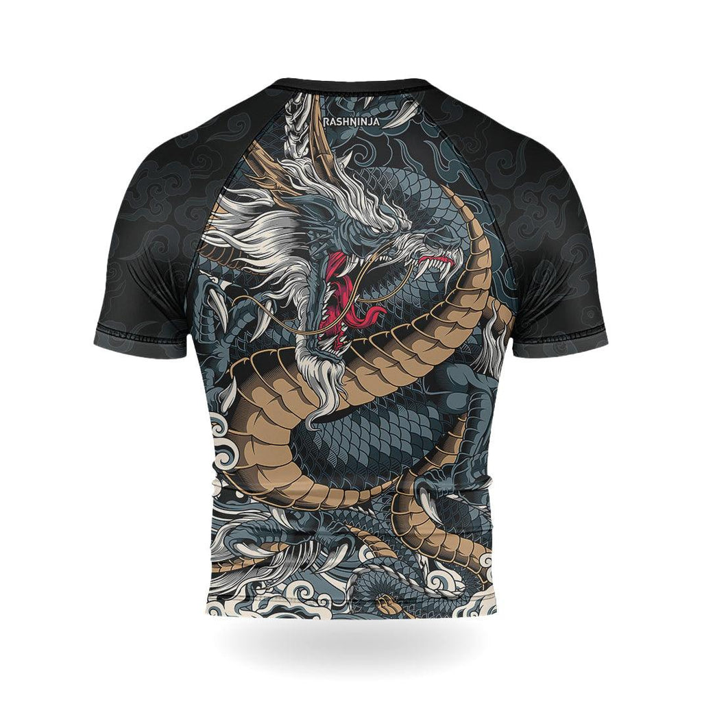Rashninja Dragon Power Men's Short Sleeve Rash Guard