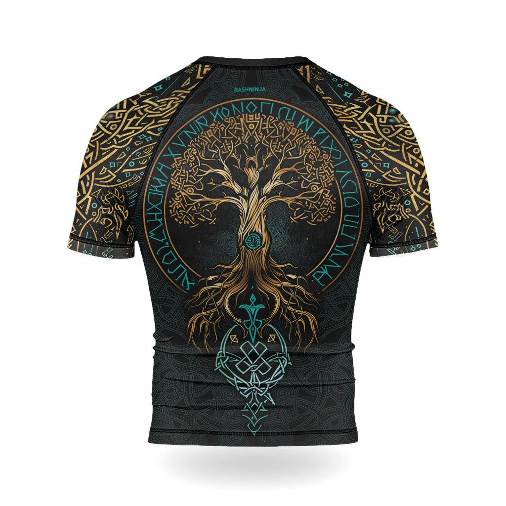 Rashninja Yggdrasil's Embrace Men's Short Sleeve Rash Guard