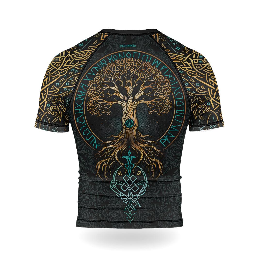 Rashninja Yggdrasil's Embrace Men's Short Sleeve Rash Guard