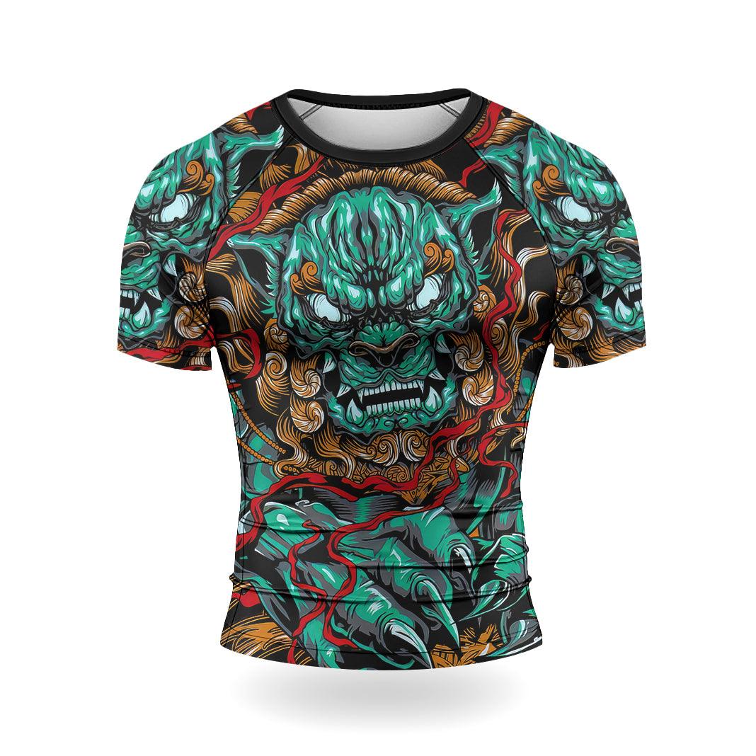 Rashninja Foo Dog Men's Short Sleeve Rash Guard