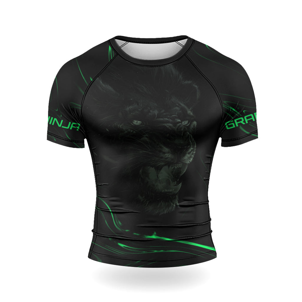 Rashninja Lion's Power Men's Short Sleeve Rash Guard