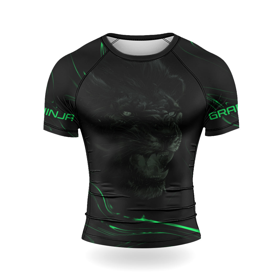Rashninja Lion's Power Men's Short Sleeve Rash Guard