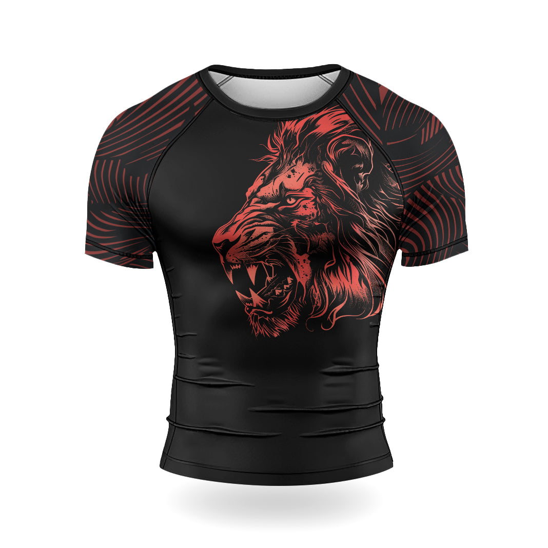Rashninja Lion King Men's Short Sleeve Rash Guard