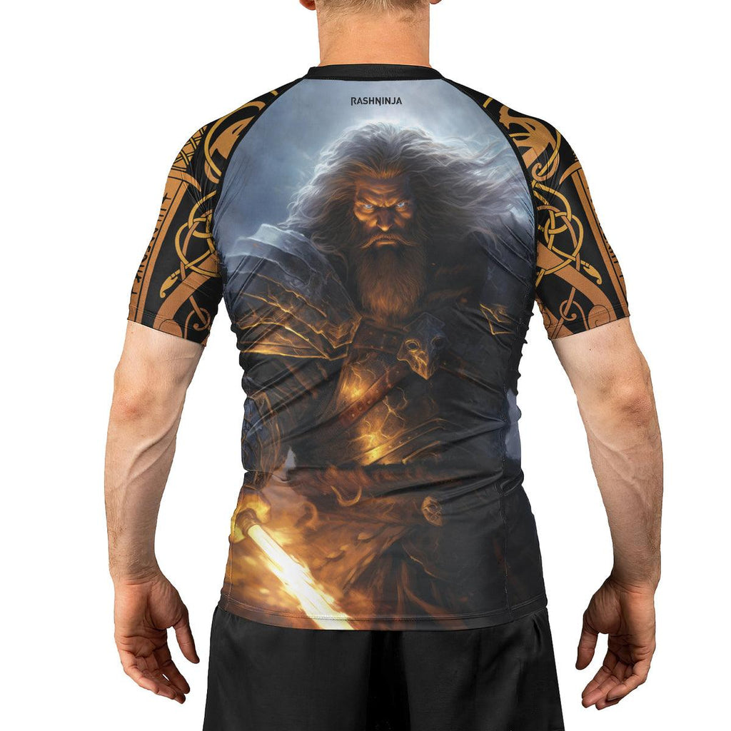 Rashninja Viking Valhalla Warrior Men's Short Sleeve Rash Guard