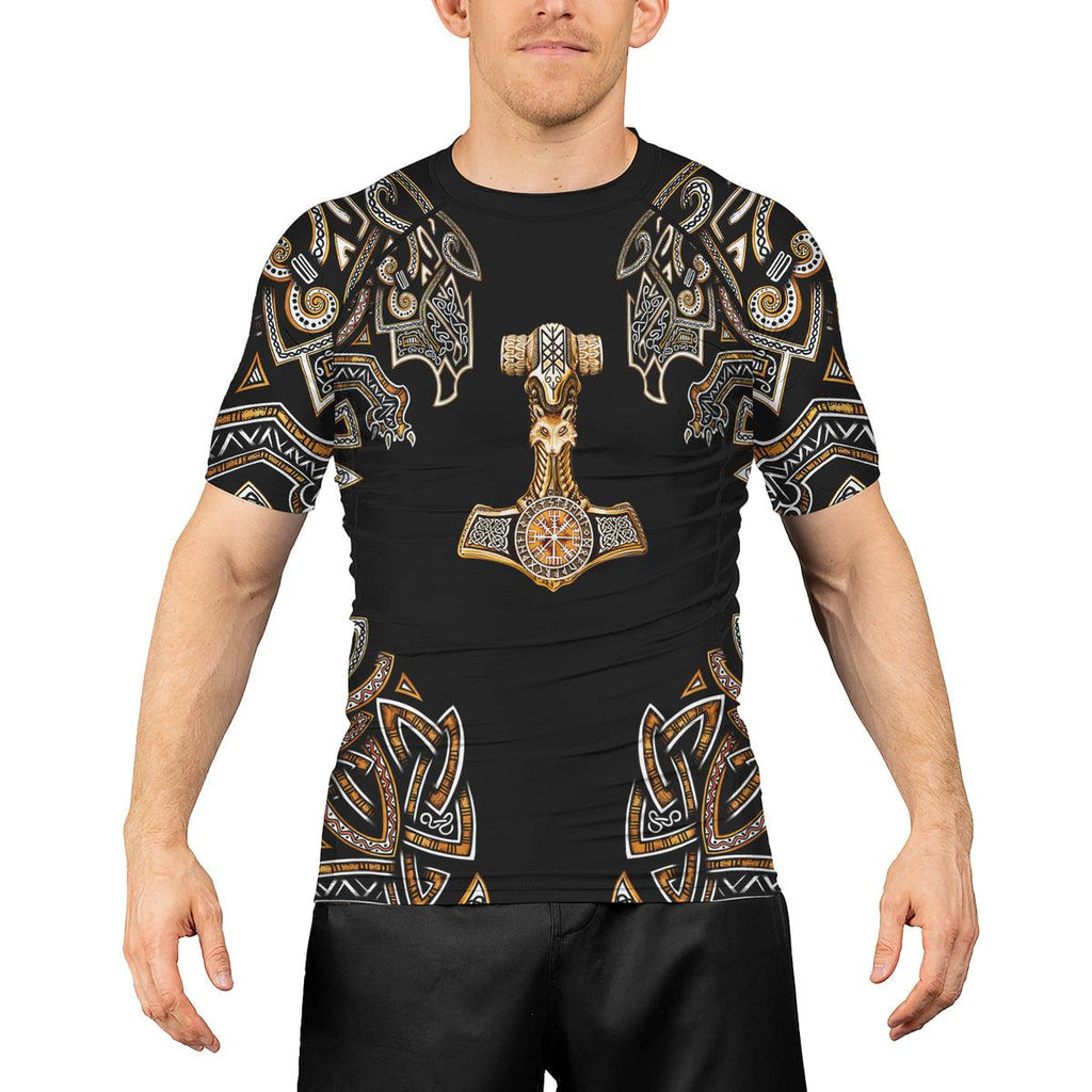 Rashninja Thunder God Men's Short Sleeve Rash Guard