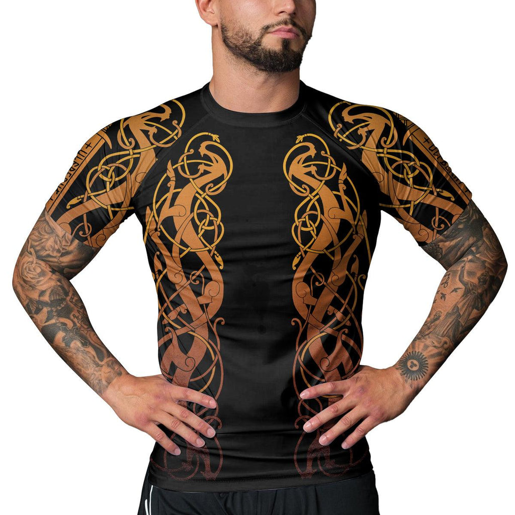 Rashninja Viking Valhalla Warrior Men's Short Sleeve Rash Guard