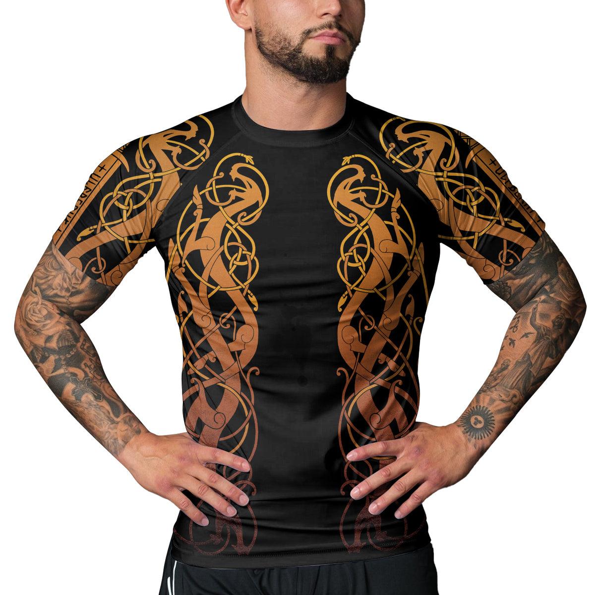 Rashninja Viking Valhalla Warrior Men's Short Sleeve Rash Guard