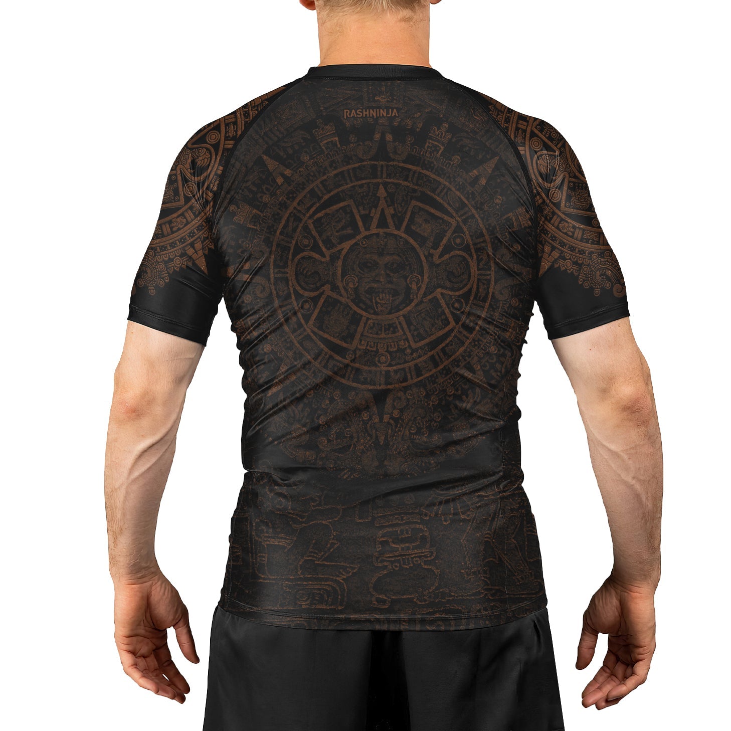 Rashninja Aztec Headman Men's Short Sleeve Rash Guard