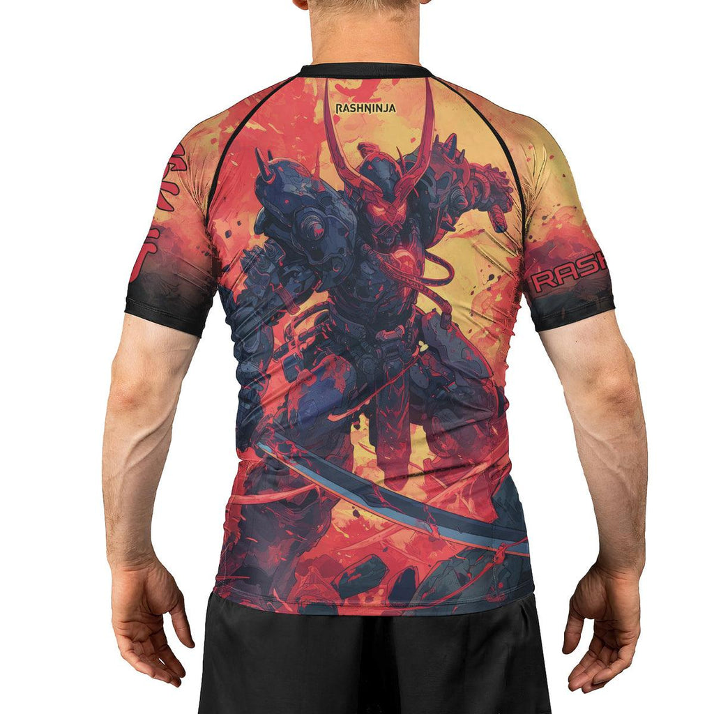 Rashninja Techno Samurai Men's Short Sleeve Rash Guard