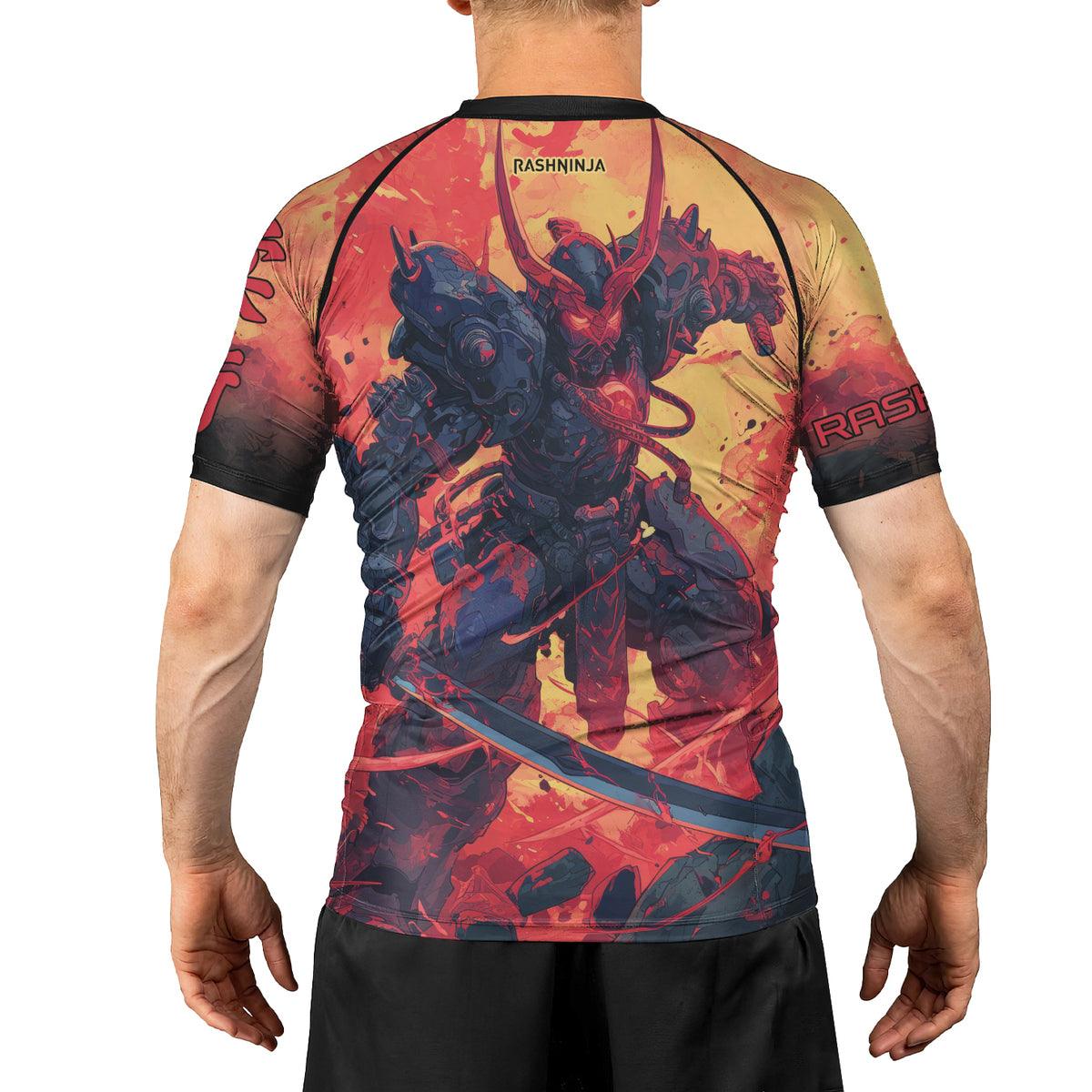 Rashninja Techno Samurai Men's Short Sleeve Rash Guard