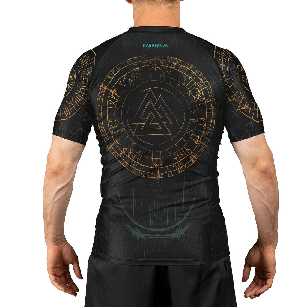 Rashninja Odin’s Wings Men's Short Sleeve Rash Guard