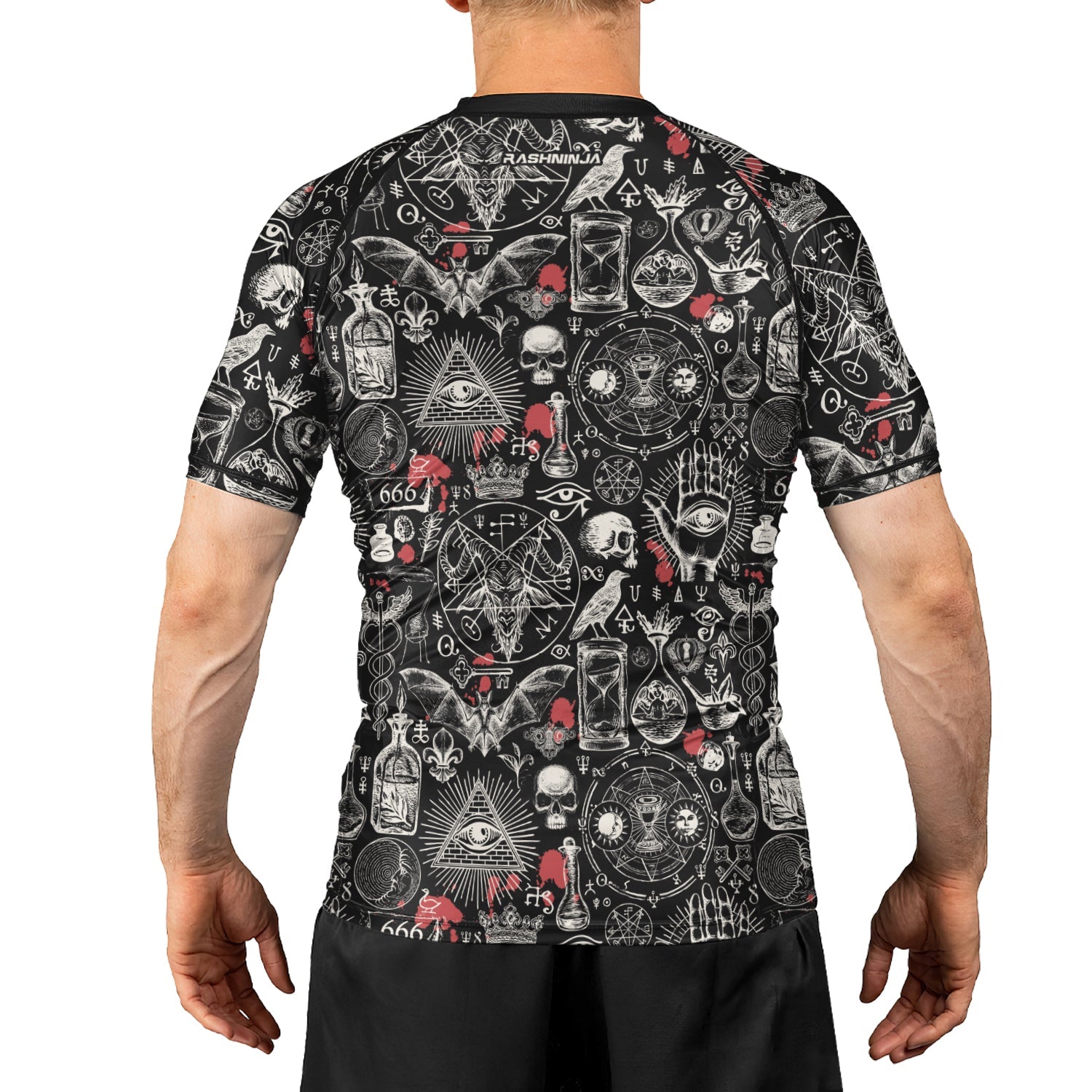 Rashninja Occult Ritual Men's Short Sleeve Rash Guard