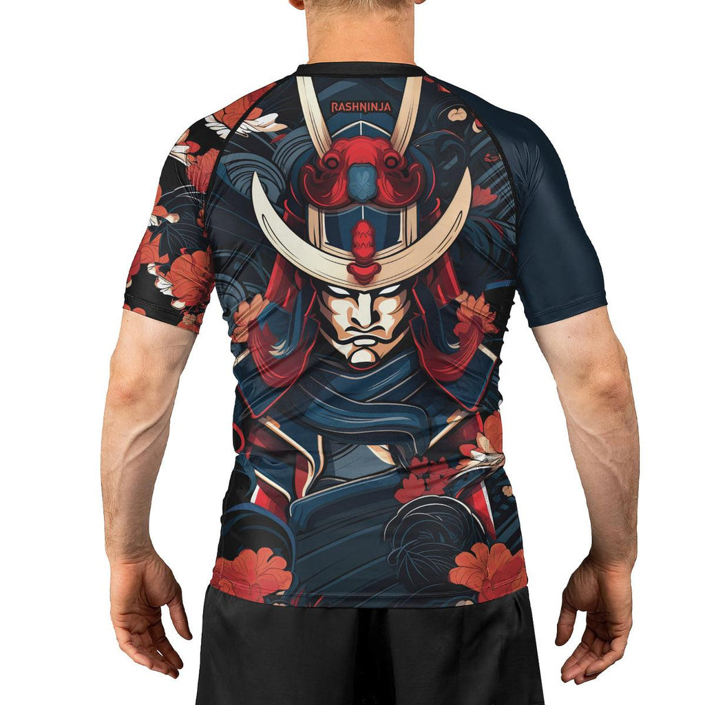 Rashninja Blade of Honor Samurai Men's Short Sleeve Rash Guard
