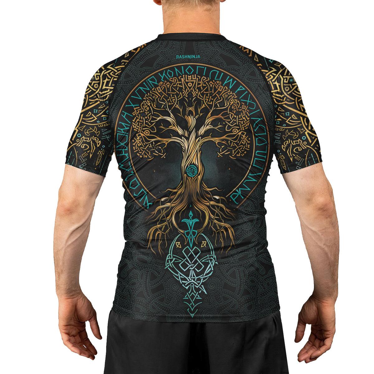 Rashninja Yggdrasil's Embrace Men's Short Sleeve Rash Guard