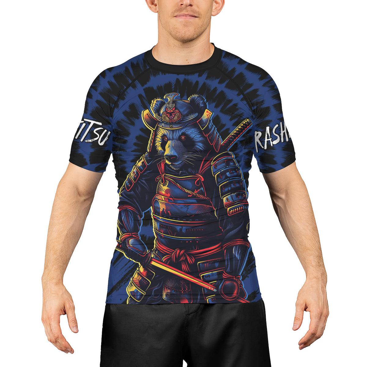 Rashninja Panda Samurai Essence Men's Short Sleeve Rash Guard