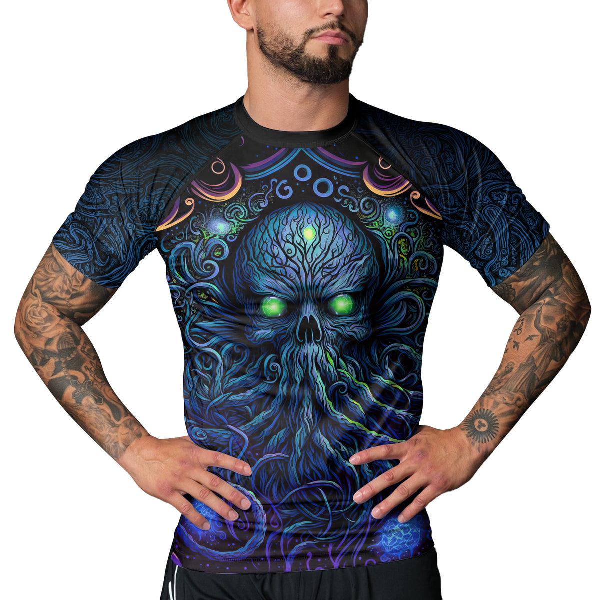 Rashninja Cthulhu Mythos Men's Short Sleeve Rash Guard