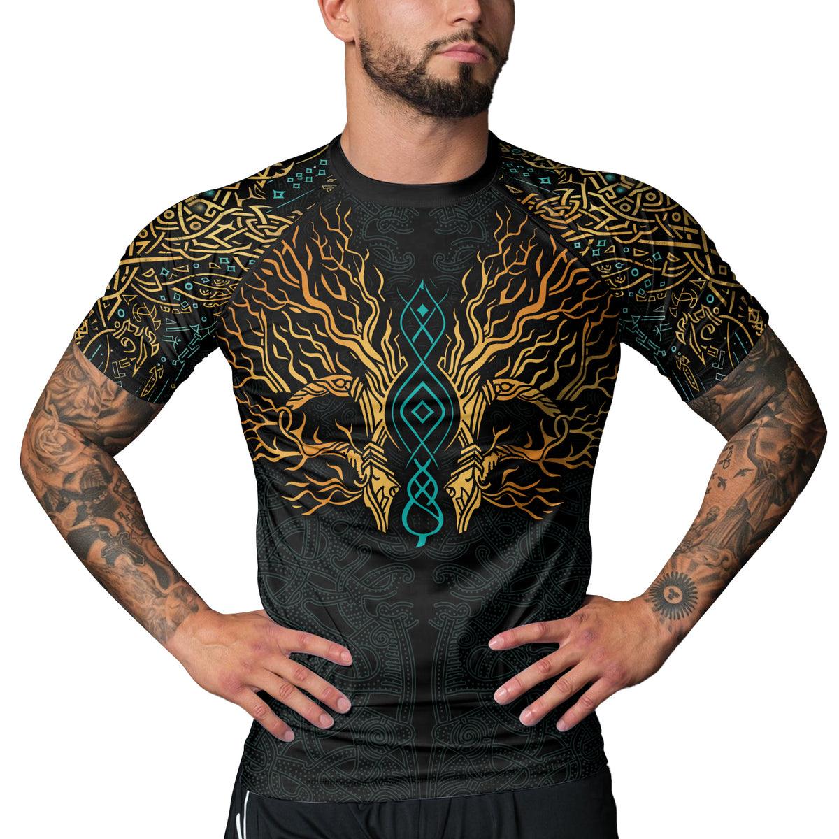Rashninja Yggdrasil's Embrace Men's Short Sleeve Rash Guard