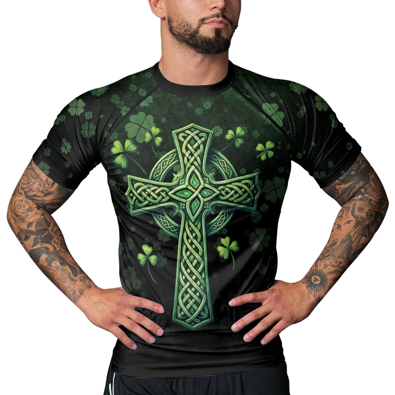 Rashninja Irish Patrick Men's Short Sleeve Rash Guard