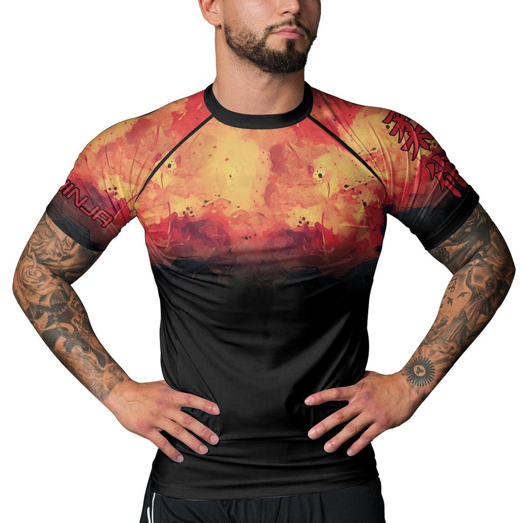 Rashninja Techno Samurai Men's Short Sleeve Rash Guard