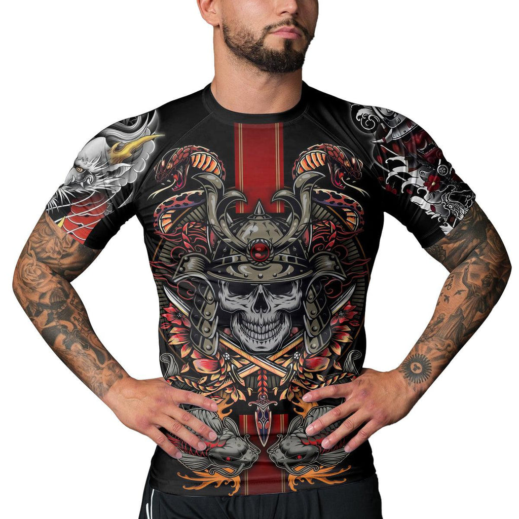 Rashninja Samurai Oni Men's Short Sleeve Rash Guard
