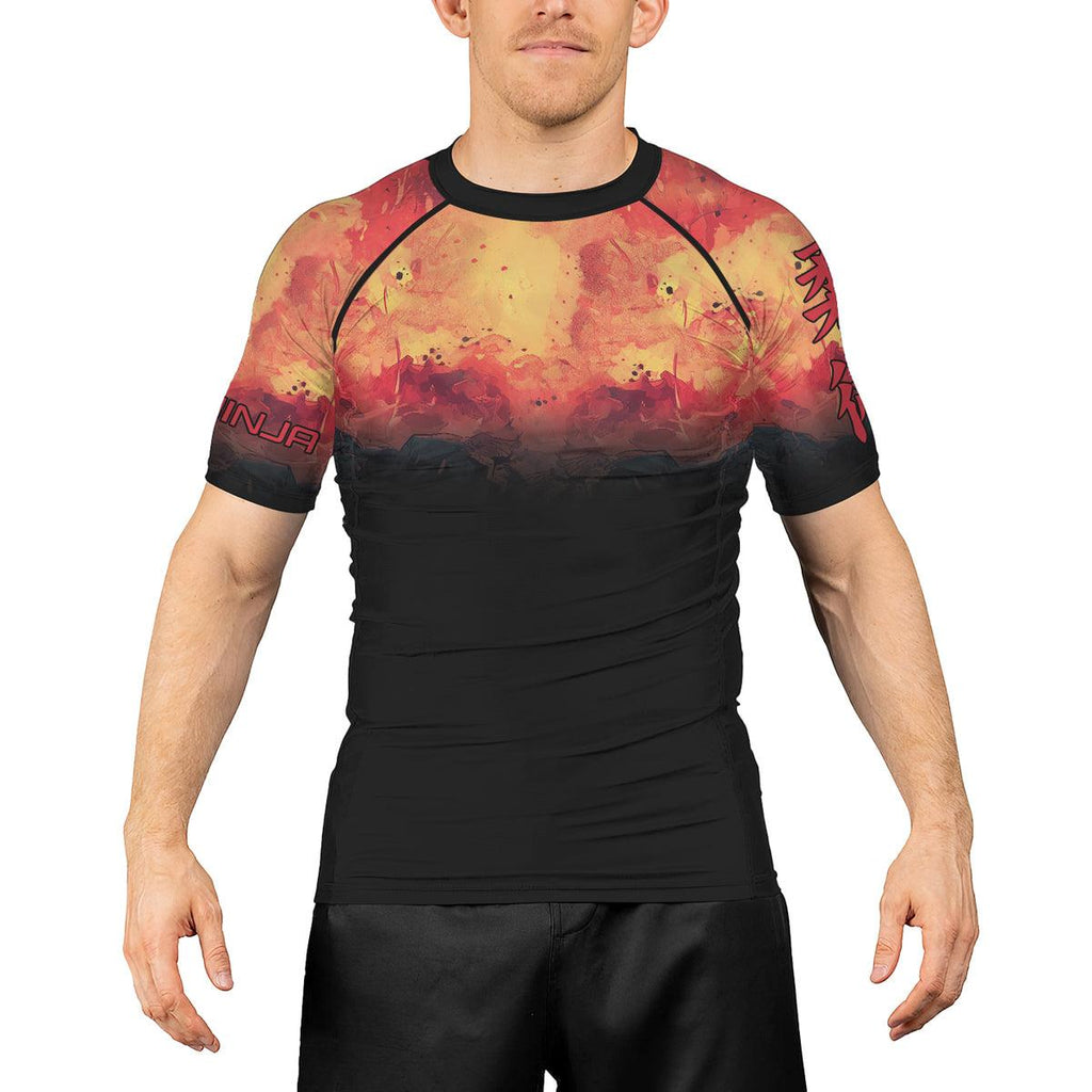 Rashninja Techno Samurai Men's Short Sleeve Rash Guard