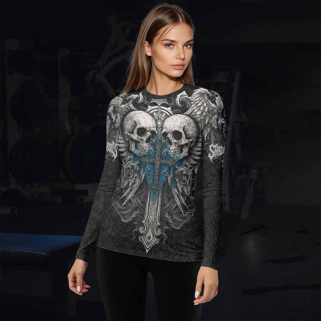 Twin Skulls Covenant Rash Guard